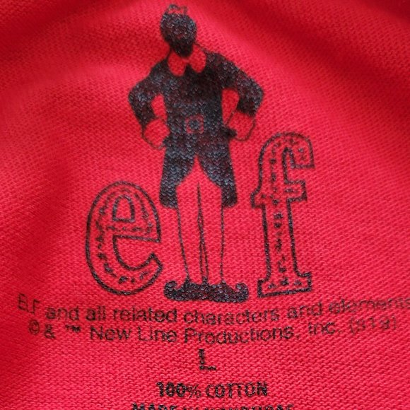 NWT-ELF-OMG! SANTA! I KNOW HIM! HOLIDAY TSHIRT-RED-ELF-MAKES A PERFECT GIFT !!! - Picture 6 of 7